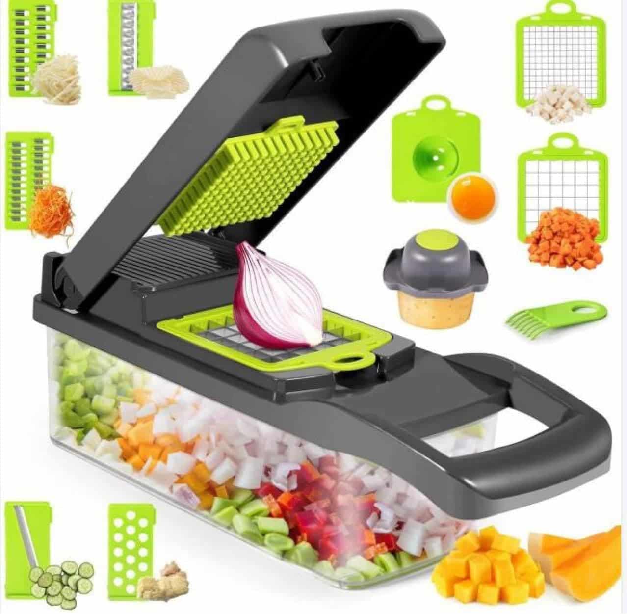 The Ultimate Kitchen Gadget: 12-in-1 Small Kitchen Vegetable Chopper Review