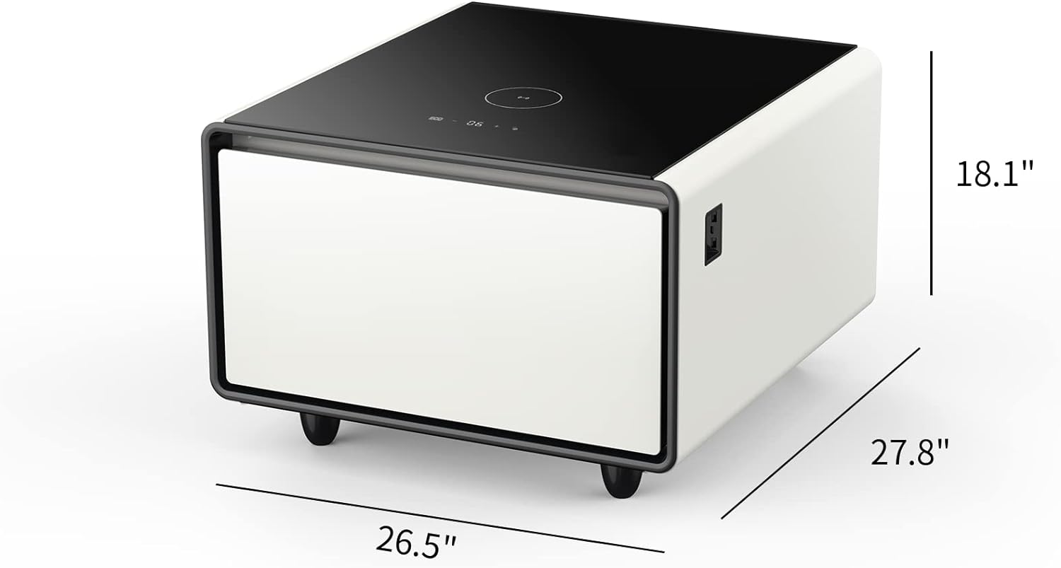 Merax Modern Smart Side Table with Built-in Fridge: A Review of the Ultimate Home Companion